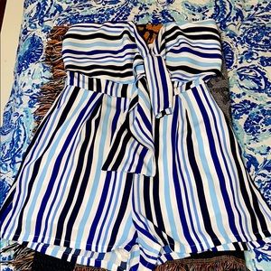 Striped romper